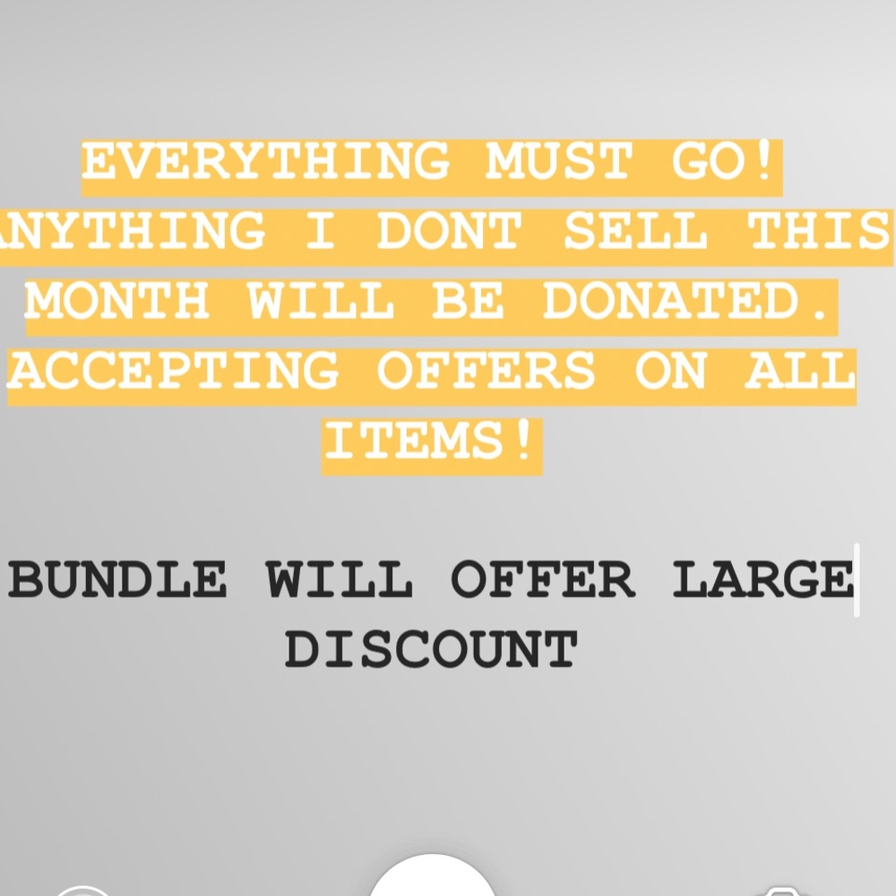 Make an offer! Everything must go